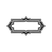 Elegant Deco Border Frame, Minimalist vector