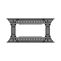 Elegant Classical Frame, Decorative Border, Vintage, Columns vector