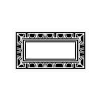 Art Deco Frame, Geometric , Minimalist Elegance, Minimalism vector