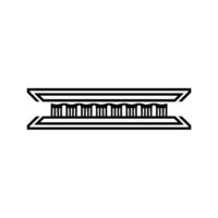 Geometric Archive, Minimalist , Retro Style vector