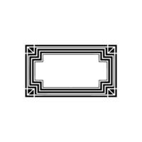 Geometric Deco Frame, Minimalist , Elegant Border, alternate version 49 vector