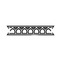 Intricate Geometric Border, Stylized Ornamentation vector
