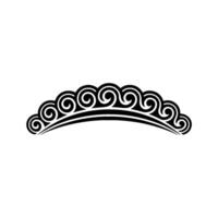 Intricate Swirl Border, Elegant Element vector