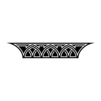 Art Deco Arch Motif, Geometric Ornamentation, Elegant Border vector