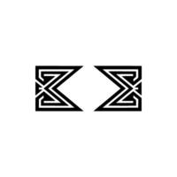 Geometric Symmetry, Minimalist Contrast vector