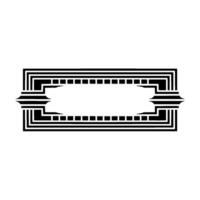 Art Deco Border Element, Geometric , Elegant Frame, Retro vector