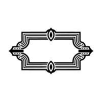 Art Deco Frame, Streamlined Elegance, Vintage vector