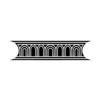 Art Deco Archway Ornament, Geometric - Minimalist vector