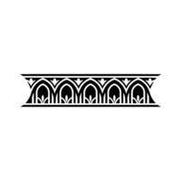 Intricate Arabesque Border, Vintage , Decorative Element vector