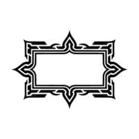 Intricate Celtic Frame, Decorative Border, Vintage vector