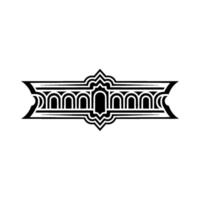 Art Deco Geometric Ornament, Vintage Style vector