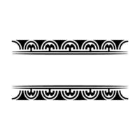 Art Deco Border Elements, Elegant , Vintage Style, Pattern vector