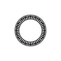 Geometric Circle Frame, Minimalist , Circular Motif - Ornament vector