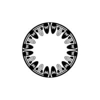 Geometric Tribal Circle, Minimalist - Decorative vector