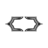Geometric Bracket Frame, Minimalist vector
