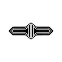 Geometric Arrowhead Emblem, Modern Minimalist - Arrow vector