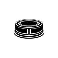 Minimalist Cylinder , Modern Emblem, Circular vector