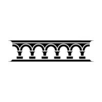 Architectural Archway, Minimalist , Elegant Border vector
