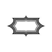 Geometric Deco Frame, Minimalist , Elegant Outline, Decoration vector
