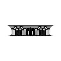 Art Deco Archway, Geometric Ornamentation, Vintage, Minimalism vector