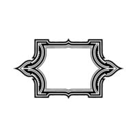 Geometric Deco Frame, Minimalist - Texture vector