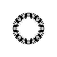 Geometric Circle Frame, Minimalist , Retro Aesthetic, Minimalism vector