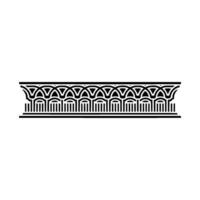 Art Deco Geometric Border, Minimalist, Pattern vector