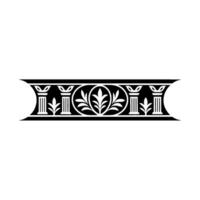 Classical Column Border, Elegant Ornamentation, Vintage, Ornament vector
