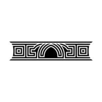 Geometric Deco Border, Elegant Element, Vintage vector