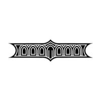 Art Deco Geometric Border, Elegant , Vintage Style vector