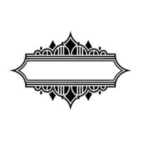 Art Deco Frame, Elegant Ornament, Vintage , Minimalist Border, Typography vector