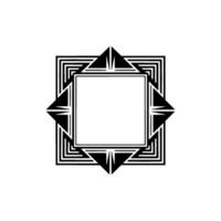 Geometric Deco Frame, Minimalist , Elegant Border, alternate version 51 vector