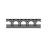 Geometric Arch Border, Minimalist, Line vector
