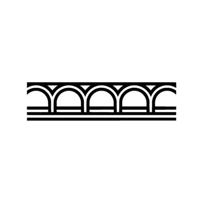Geometric Arch Border, Minimalist, Line