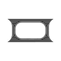 Geometric Frame, Minimalist , Elegant Outline - Minimalism vector