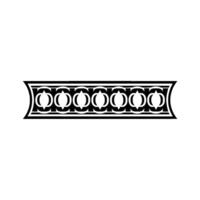 Art Deco Circular Border, Elegant Ornamentation vector