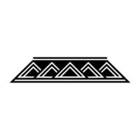 Geometric Ascent Stylized Triangle Motif vector