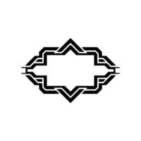 Geometric Starburst Emblem, Minimalist , Abstract vector