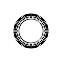 Geometric Portal, Minimalist Circle, Abstract, Symmetry vector