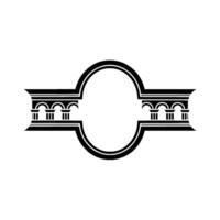 Elegant Circular Ornament, Classical Element vector