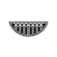 Geometric Palm Motif, Minimalist vector