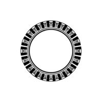 Classical Circular Ornament, Elegant Border vector