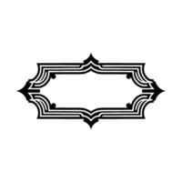 Art Deco Frame, Elegant Border, Vintage , Minimalist Style, Linear vector