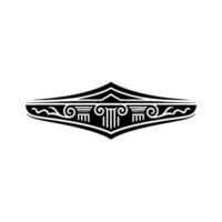 Art Deco Emblem, Classical Detail, Elegant Border vector