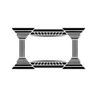 Geometric Archway, Minimalist , Classical Influence, Illustration vector