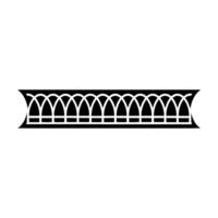 Geometric Archway Ornament, Minimalist, Arch vector