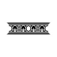 Art Deco Decorative Border, Geometric Ornamentation vector