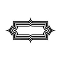 Intricate Layered Frame, Elegant , Minimalist Ornamentation vector