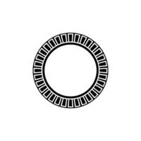 Minimalist Circular Emblem, Geometric , Modern, Symbolic vector