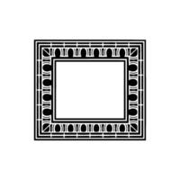 Geometric Frame, Art Deco Pattern, Minimalist vector